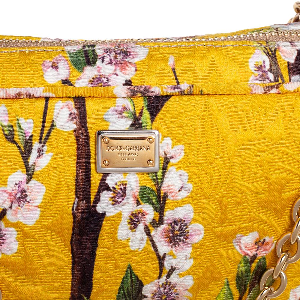 yellow floral purse