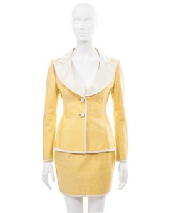 Dolce & Gabbana Gelber Glitzer-Minirock, Frühjahr/Sommer 1995
