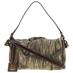 Bolso cruzado Dolce & Gabbana de piel estampada amarillo/gris Miss Noche y Día