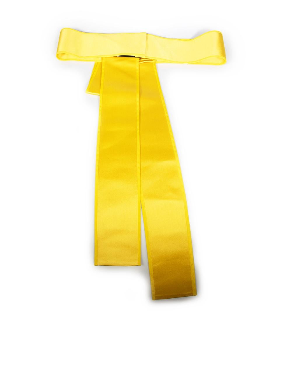 Dolce & Gabbana Yellow Silk Belt In New Condition For Sale In London, GB