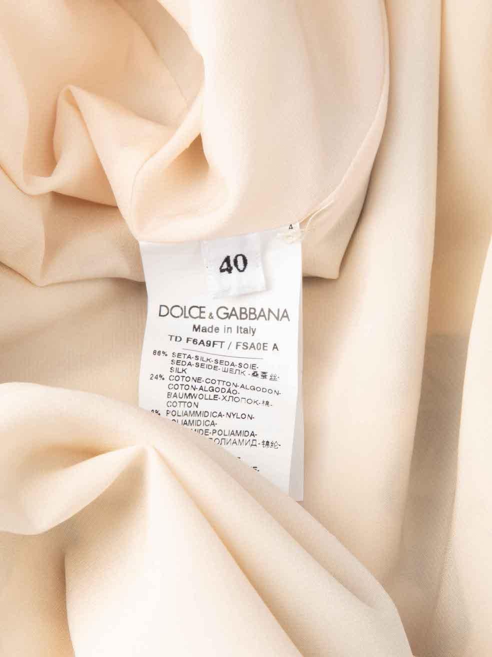 Women's Dolce & Gabbana Yellow Silk Camellia Caftan Dress Size S For Sale