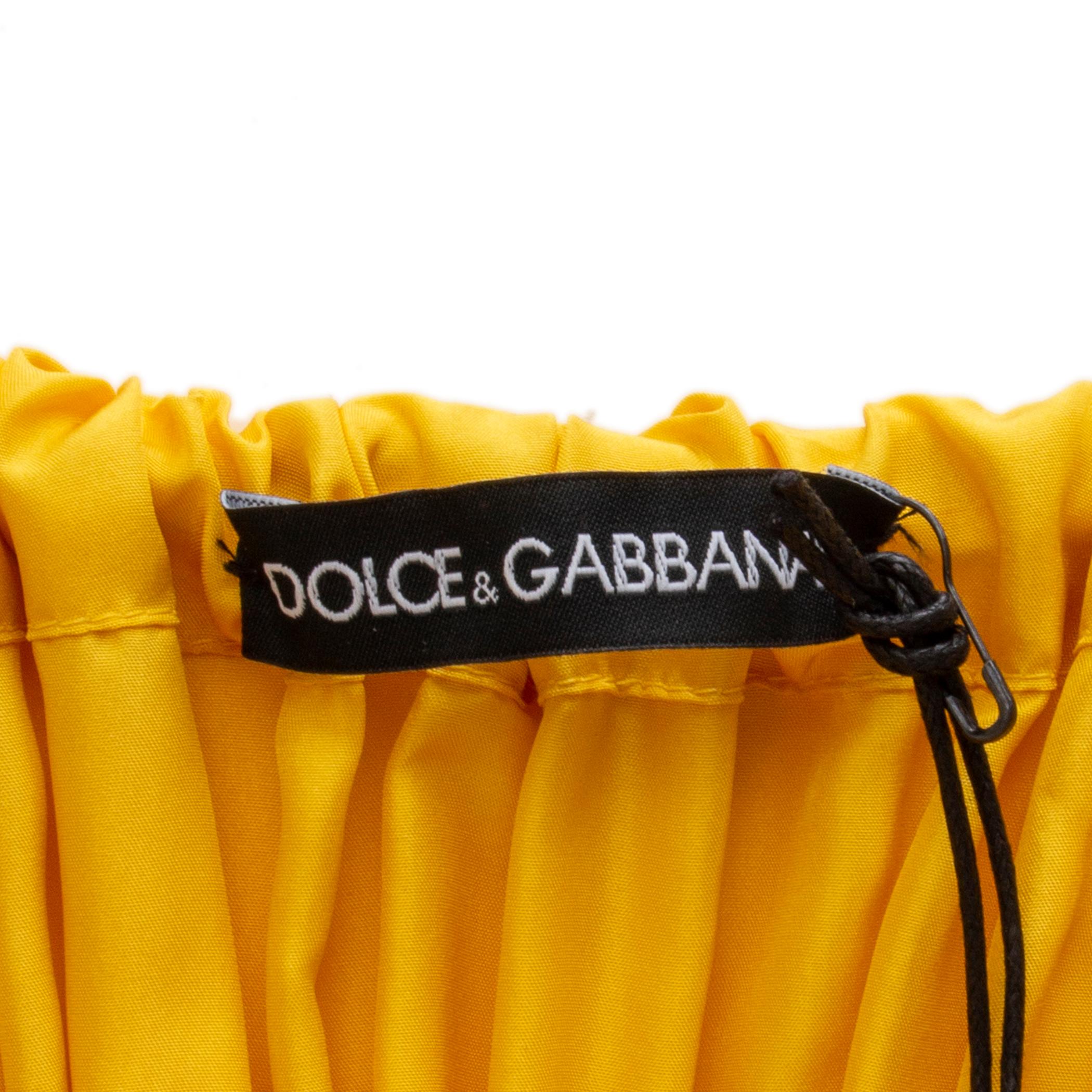 dolce & gabbana yellow dress