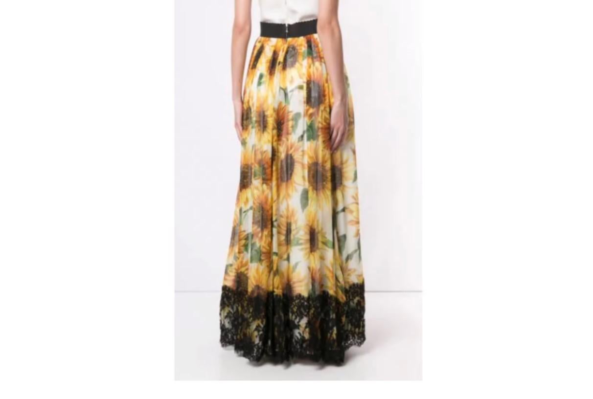 long sunflower skirt