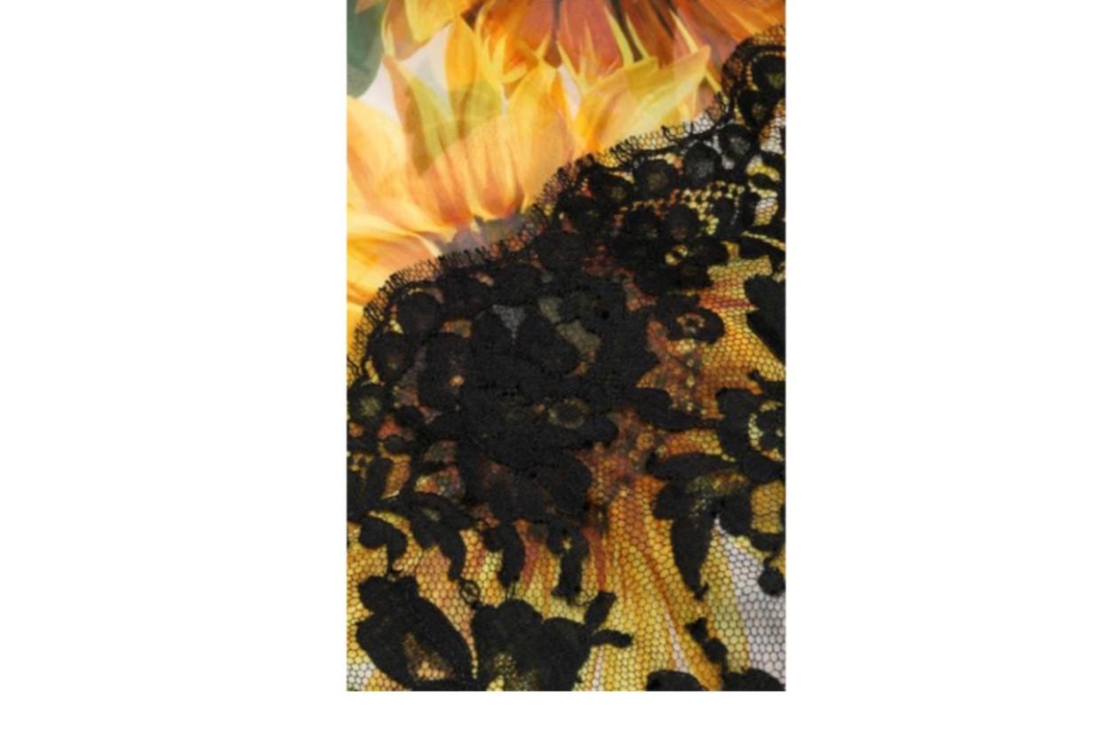 Dolce & Gabbana Yellow Silk Sunflower Print Maxi Skirt Floral Long Multicolour In New Condition In WELWYN, GB