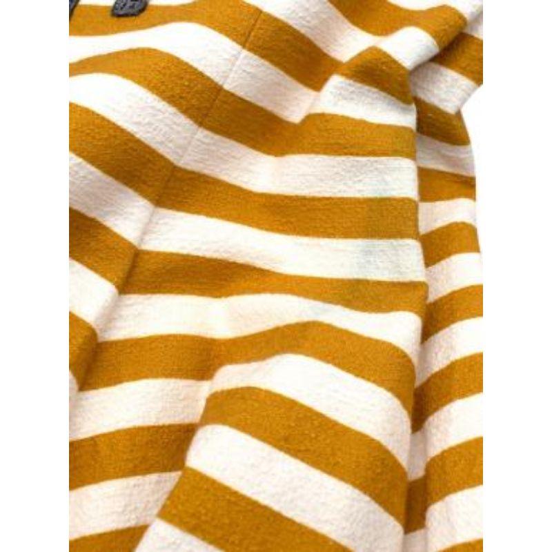 Dolce & Gabbana Yellow Striped Embellished Midi Dress 5