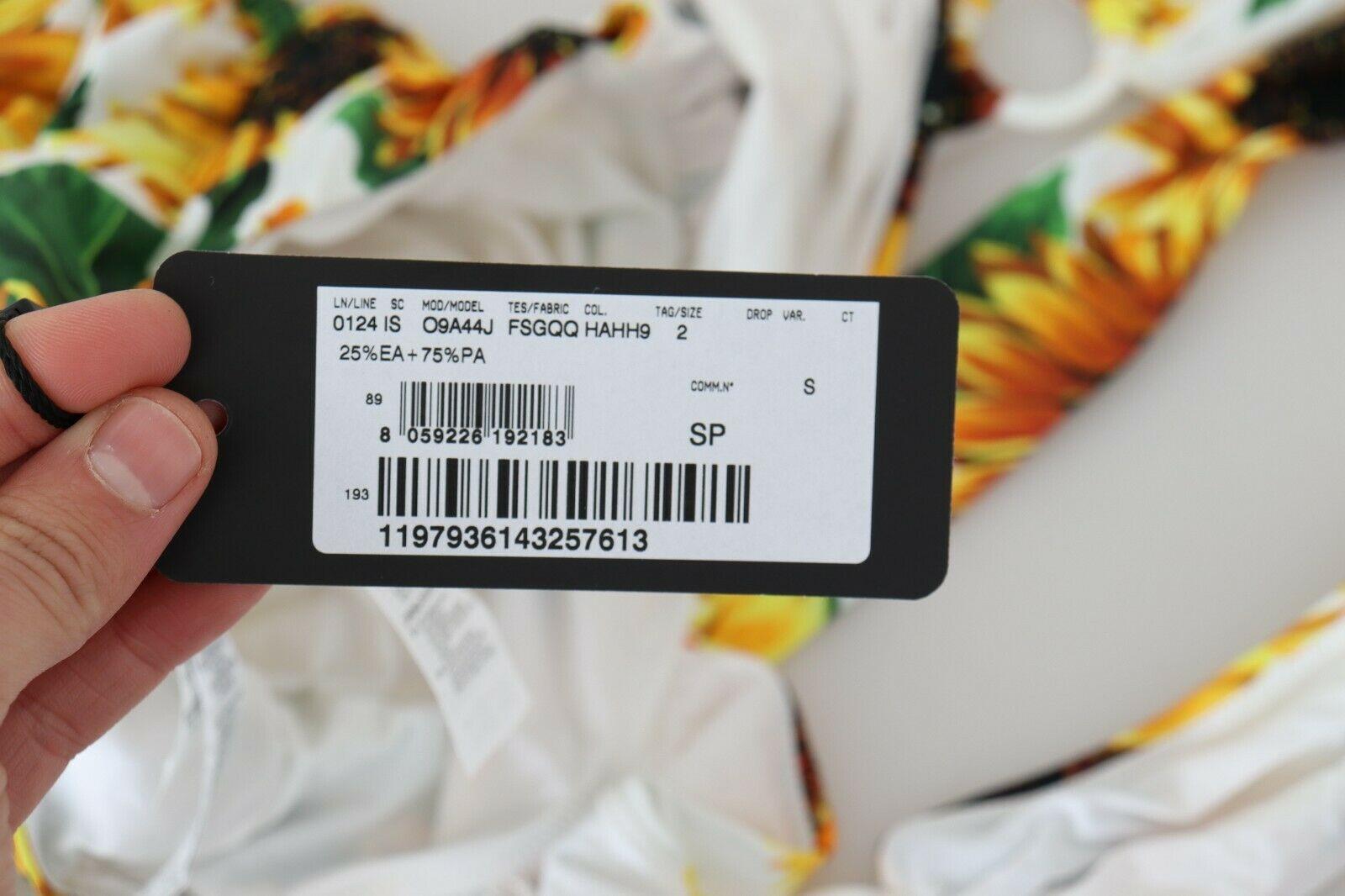 Women's Dolce & Gabbana Yellow Sunflower One-piece Swimsuit Bikini Swimwear Beachwear  For Sale
