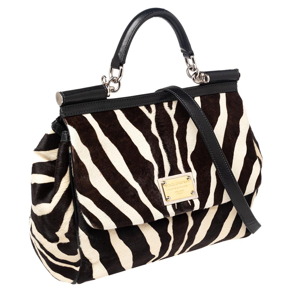 dolce and gabbana zebra bag