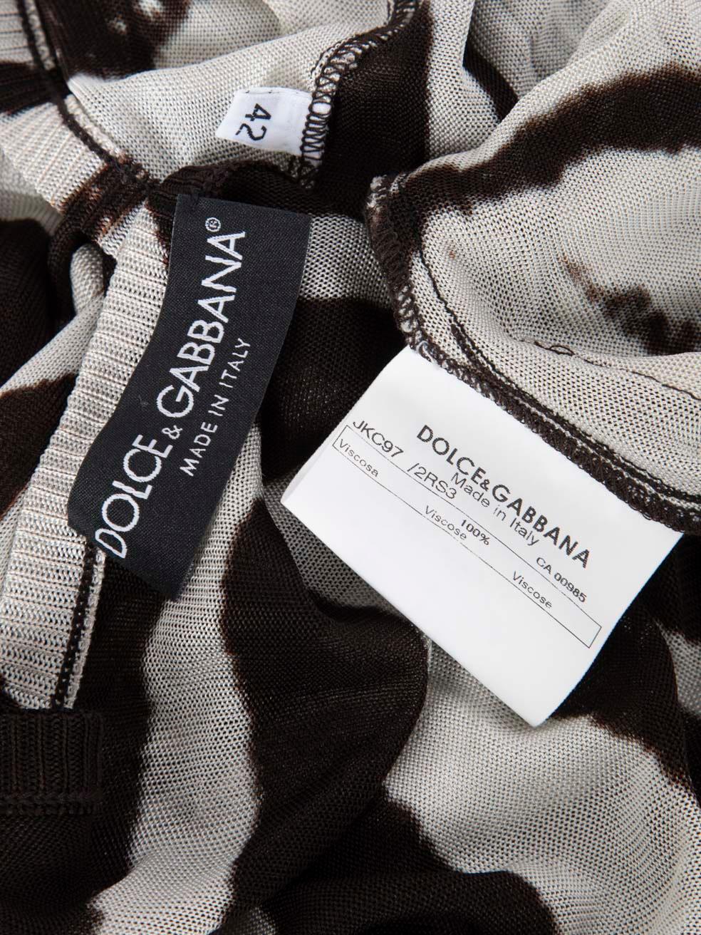 Rebeca con estampado de cebra Dolce & Gabbana Talla M en venta 2