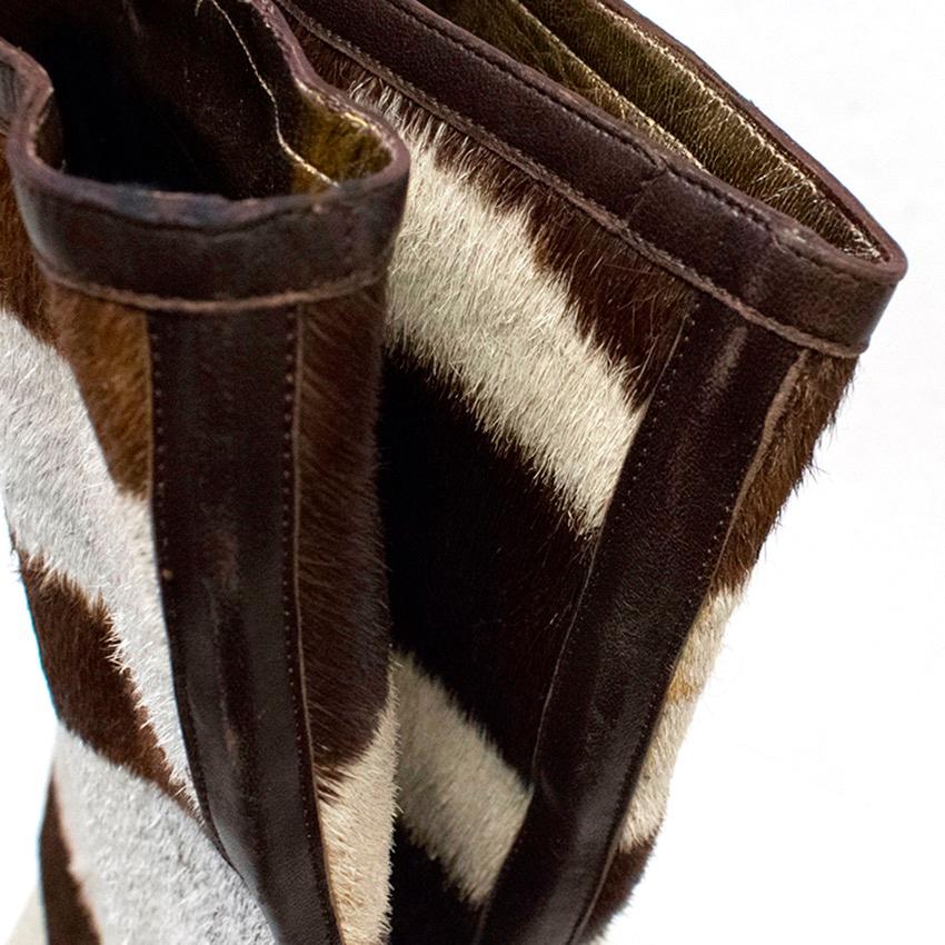 brown zebra print boots