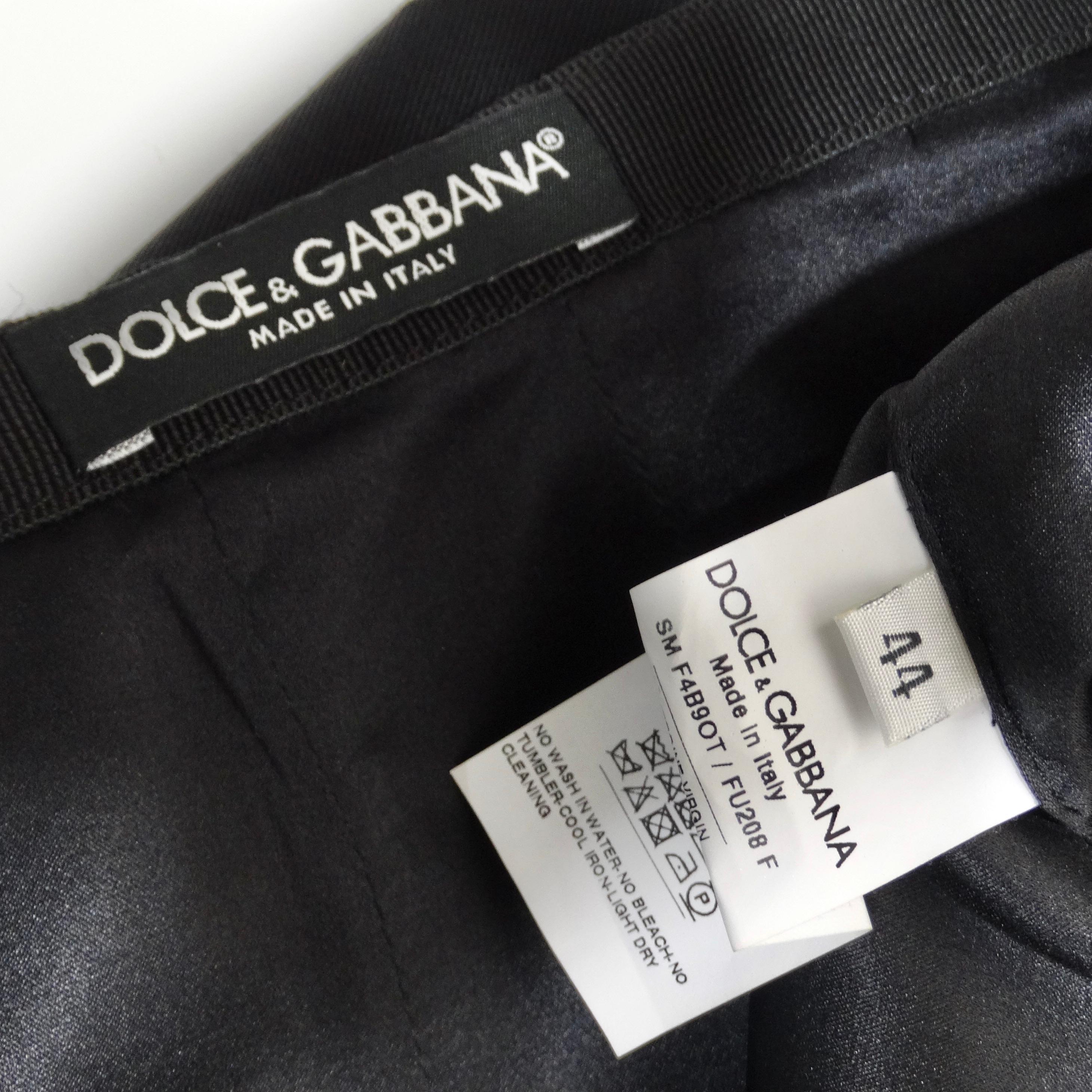 Dolce & Gabbana A-Linien-Rock mit Reißverschlussdetails im Angebot 3