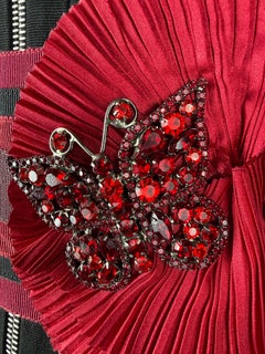 Dolce & Gabbana Crystal Butterfly Embellished Cocktail Dress 2005-2006