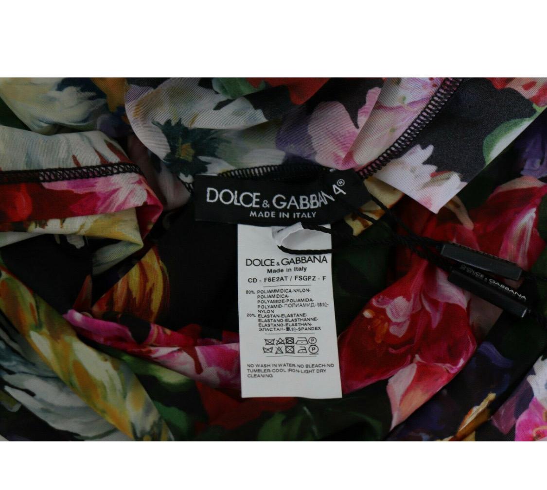 Dolce & Gabbana
Colorful sheer maxi multicolor floral dress 7