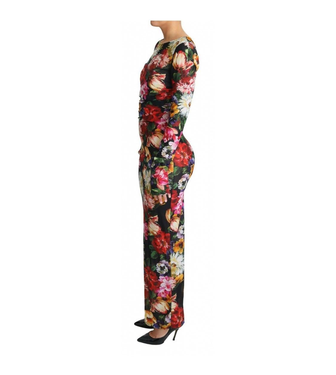 Dolce & Gabbana
Colorful sheer maxi multicolor floral dress 1
