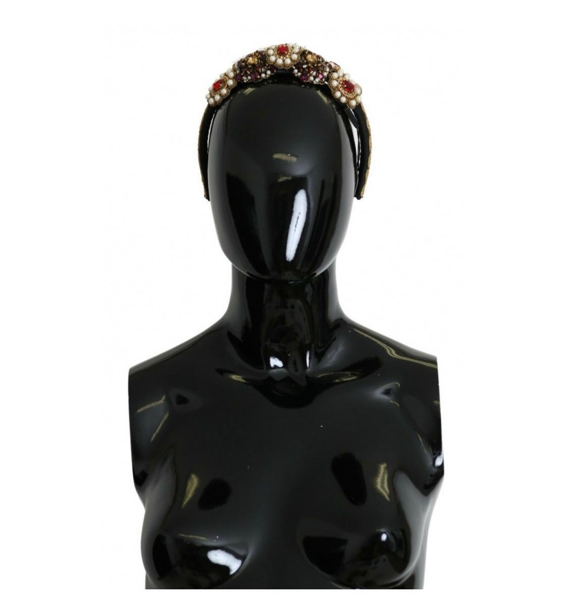 Black Dolce & Gabbana
diadem with multicolor crystals
studded headband