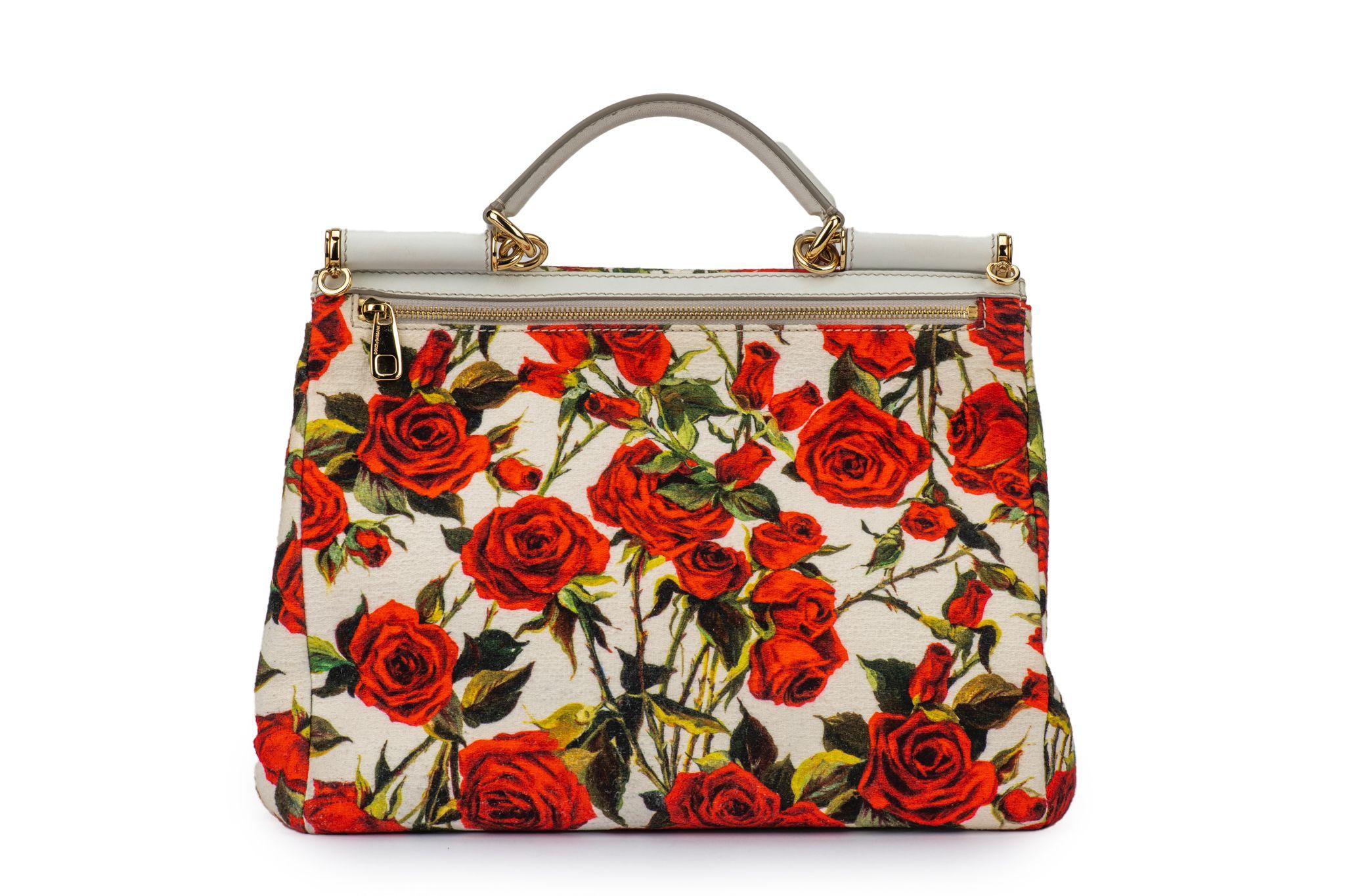 Dolce Large Red Roses Sicily Bag For Sale 5