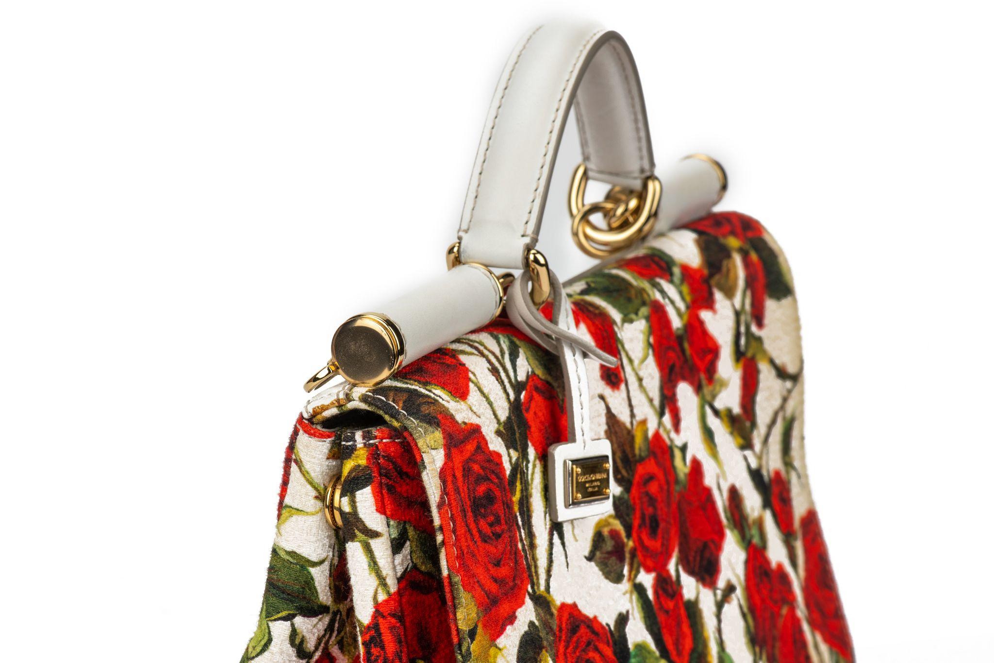 Dolce Large Red Roses Sicily Bag For Sale 14