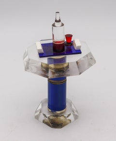 DOLCE-VITA 1950 Amusement French Bar-Table Petrol Lighter In Acrylic & Metal