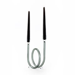 Dolce Vita Grey Glass Candle Holder