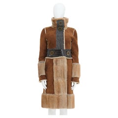 Dolce&Gabbana A/W 2005 Lambskin Fur and Alligator Leather Coat