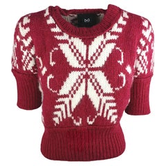 DOLCE&GABBANA - Authentic Knitted Alpaca Sweater FW 2010 Runway  Size 4US 36EU