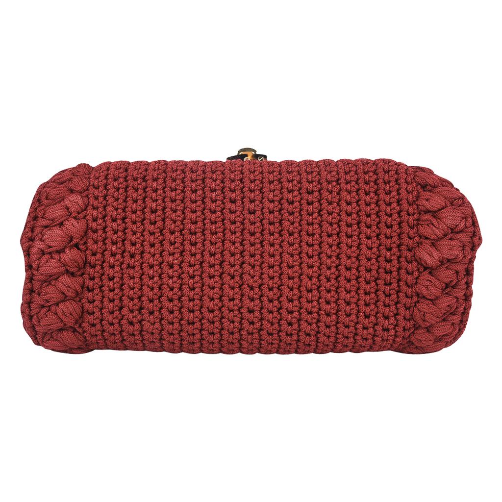 Dolce&Gabbana Bag Jewel Toned Lush Crochet Snakeskin Handle For Sale 6