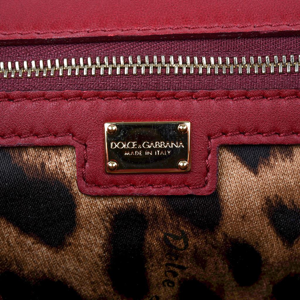 Dolce&Gabbana Bag Jewel Toned Lush Crochet Snakeskin Handle For Sale 7