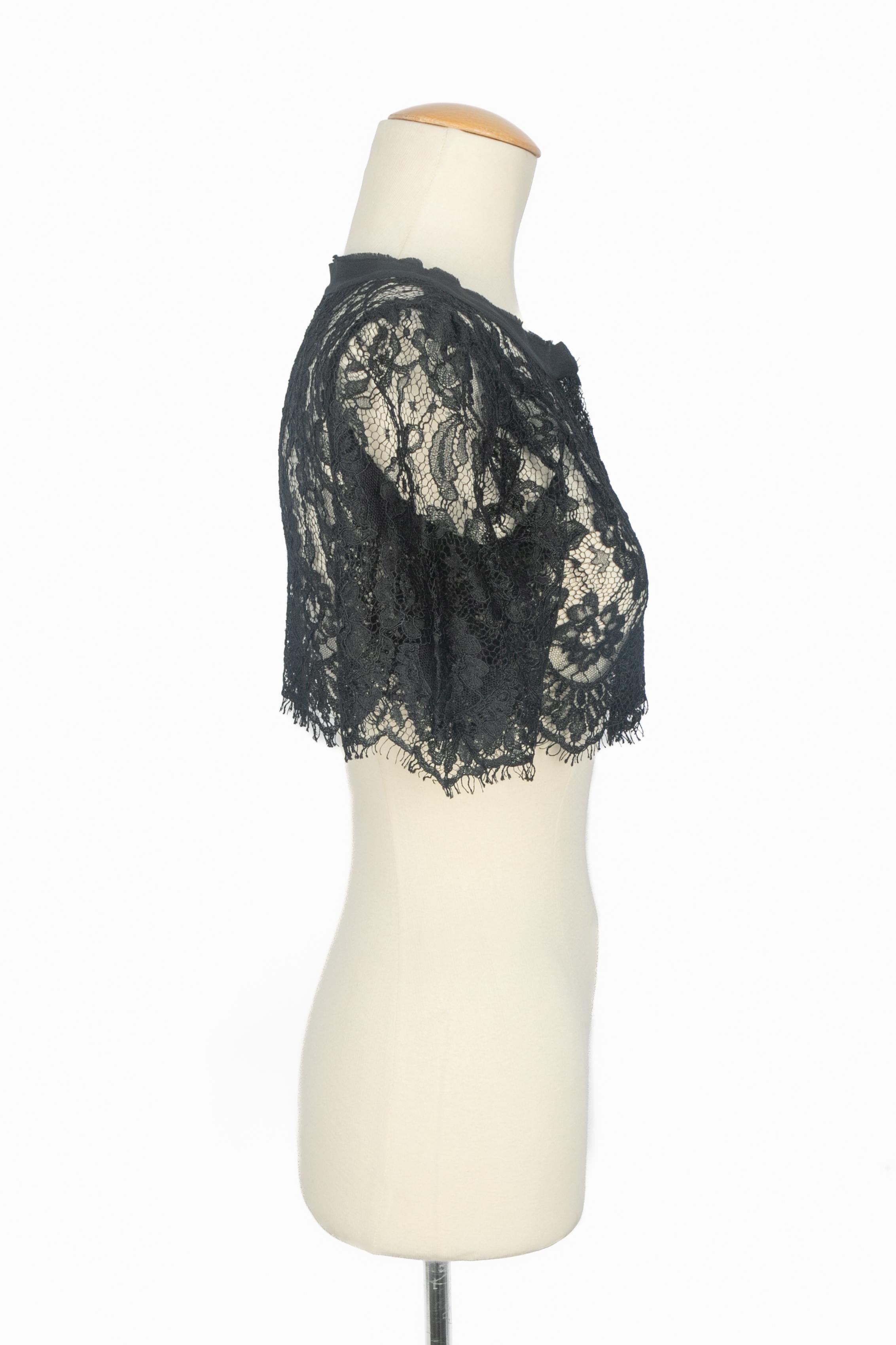 Donna Dolce & Gabbana top in pizzo nero in vendita