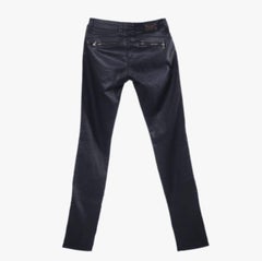 Dolce&Gabbana Black Leather Biker Pants With Zip Details - '00s