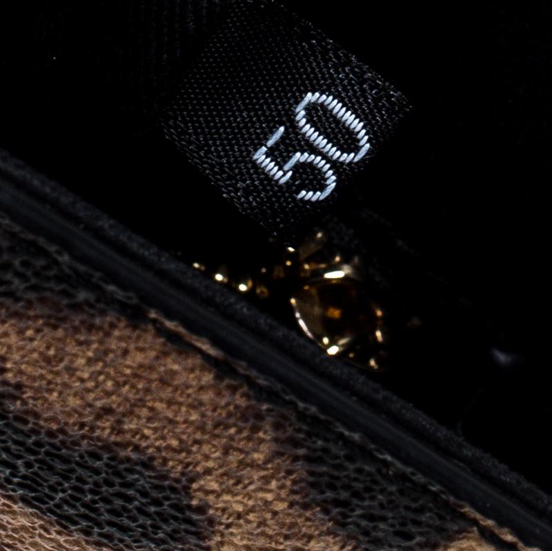 Dolce&Gabbana Brown/Black Leopard Print Leather Medium Miss Sicily Shopper Tote 3