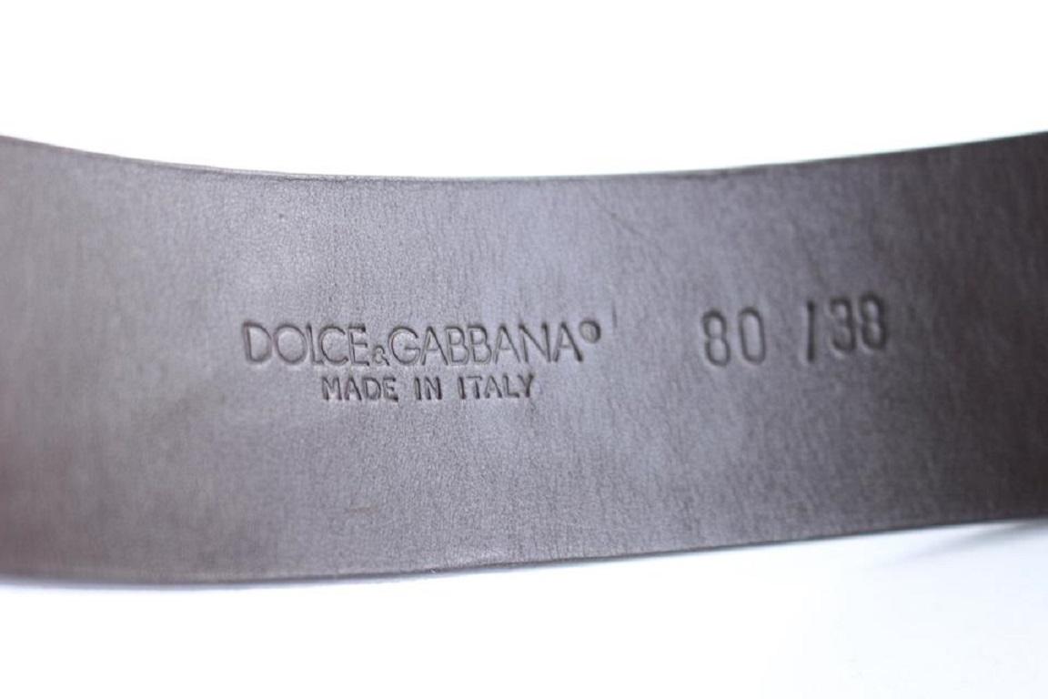 Dolce&Gabbana Brown Floral Suede Waist 13mr0226 Belt For Sale 3