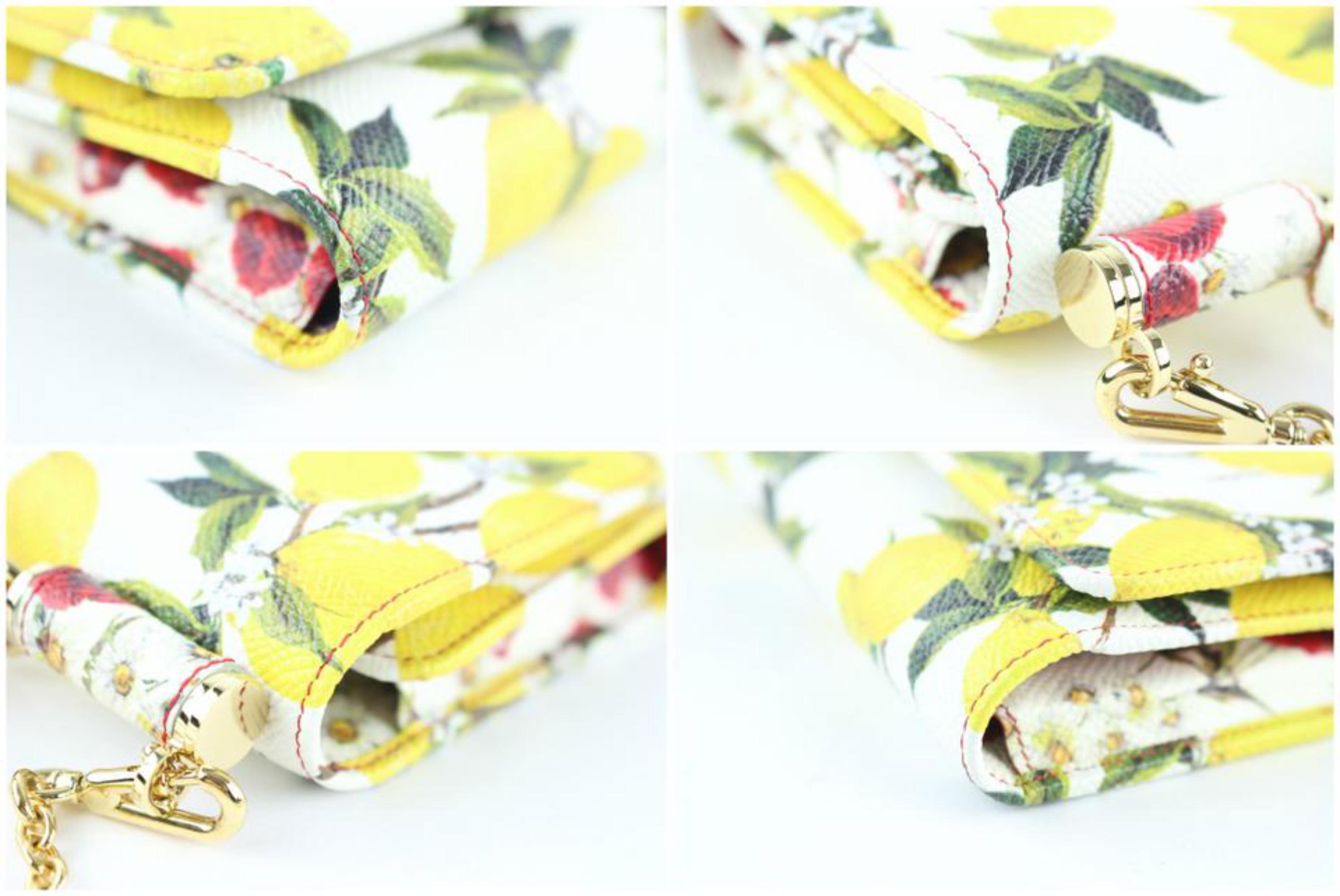 Dolce&Gabbana Chain Bag Lemon Motif Mini Sicily Von Phone 14me0110 Satchel For Sale 4