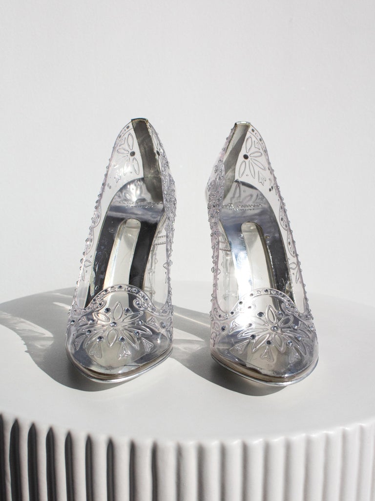 Dolce&Gabbana Cinderella Glass Slippers Clear Transparent