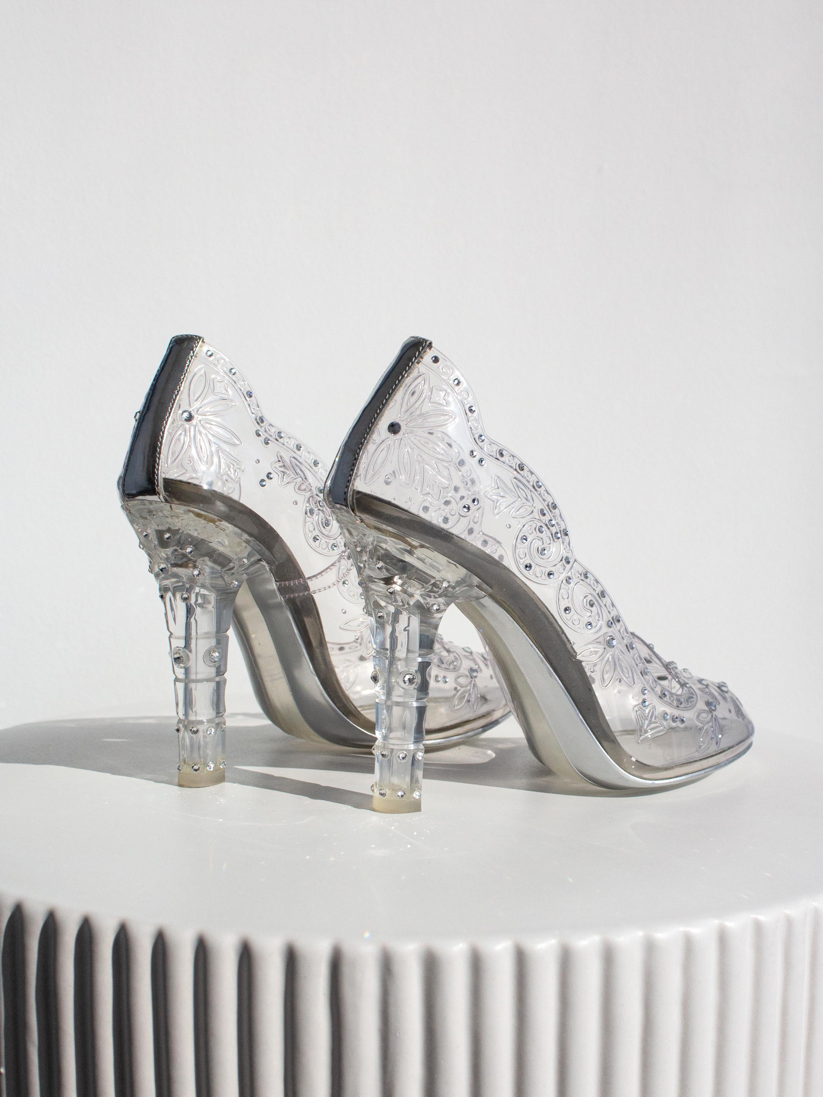 Dolce gabbana glass slippers new arrivals