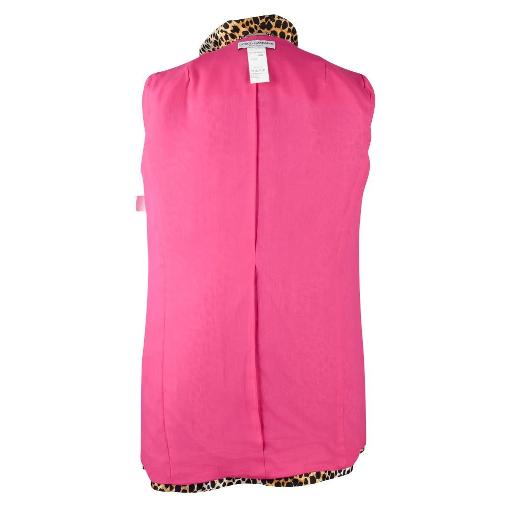 Dolce&Gabbana Coat Cheetah Print Spring Jacket 40 / 6 Mint 4