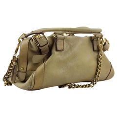 Dolce&Gabbana Dolce & Gabbana Beige Brown Gold Chain Dgml1 Tan Leather Satchel