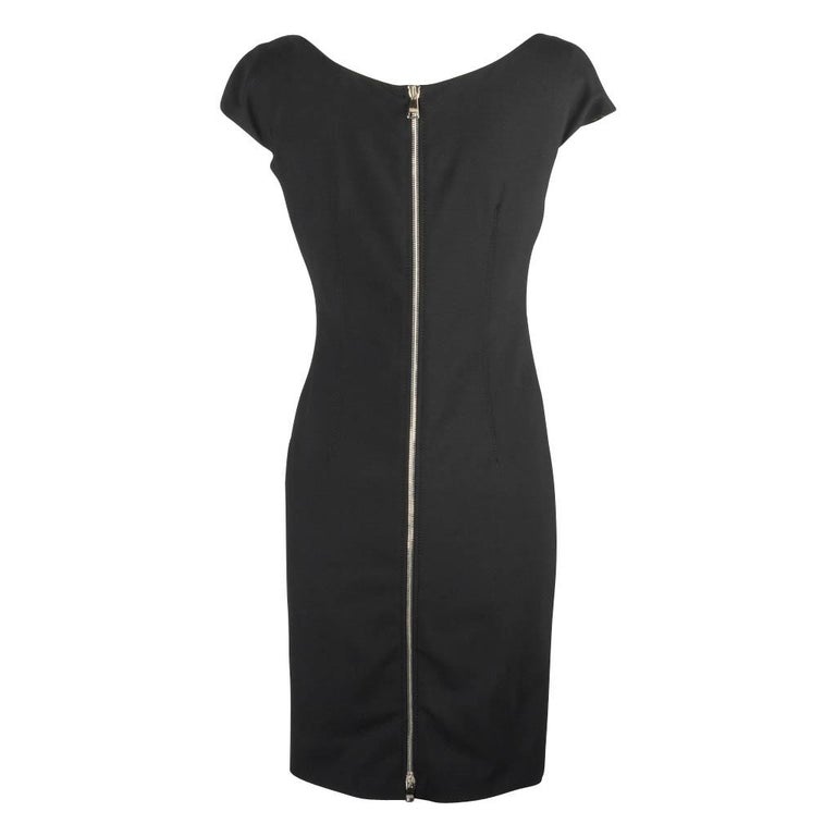 Dolce&Gabbana Dress Sheath Bold Rear Zipper Sleek 42 / 6 to 8 For Sale