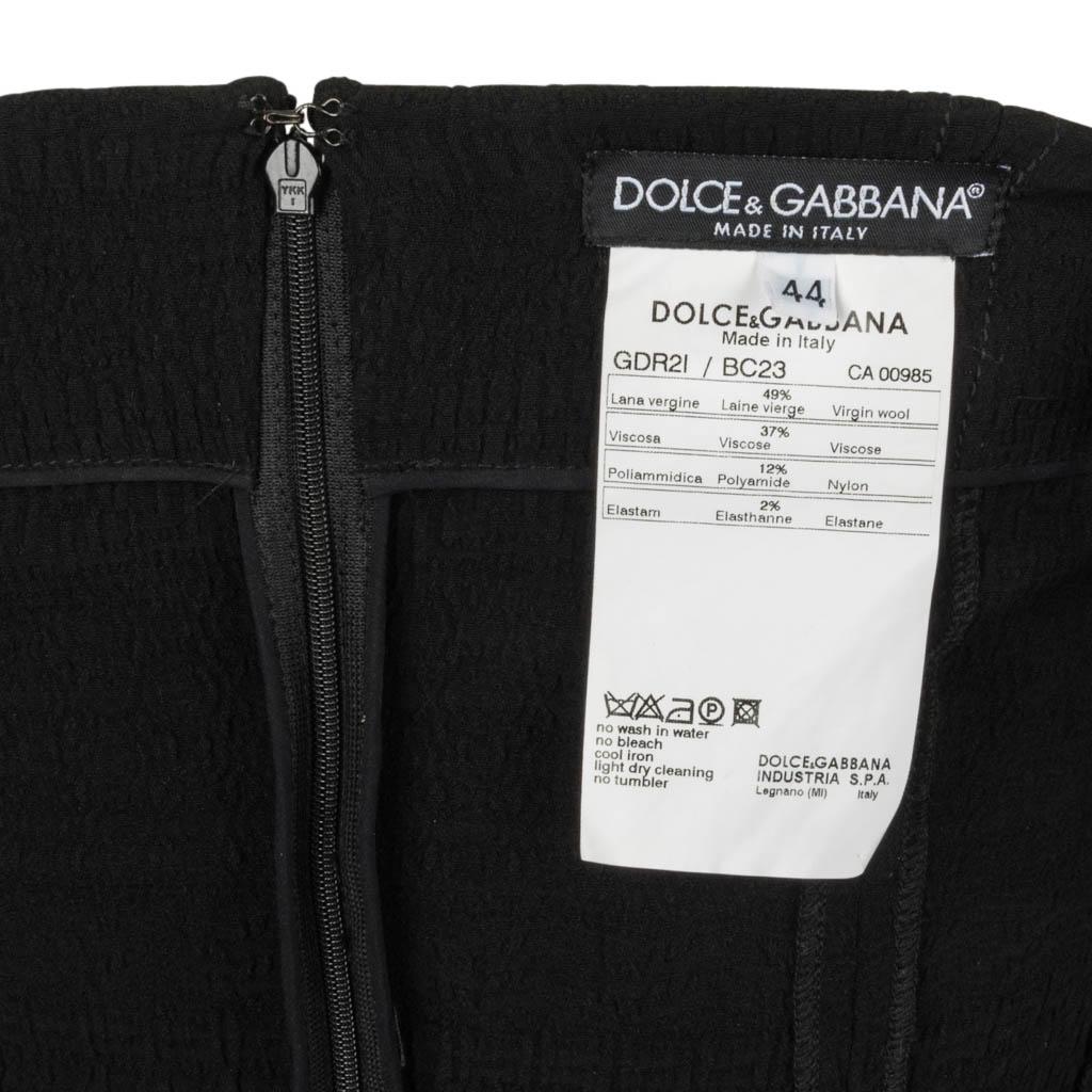 Dolce&Gabbana Dress Signature Style Beautiful Fabric 44 / 8  For Sale 9