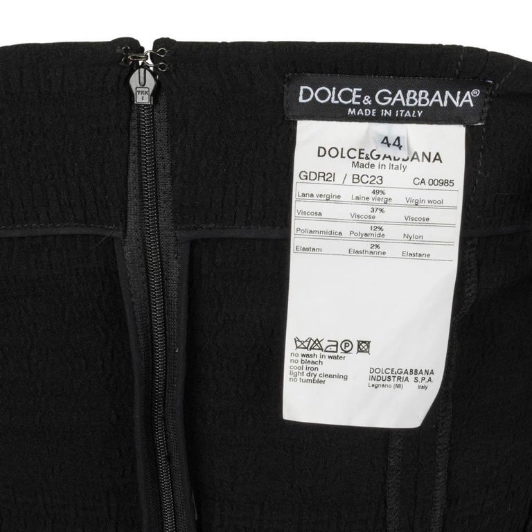 Dolce&Gabbana Dress Signature Style Beautiful Fabric 44 / 8 For Sale at ...