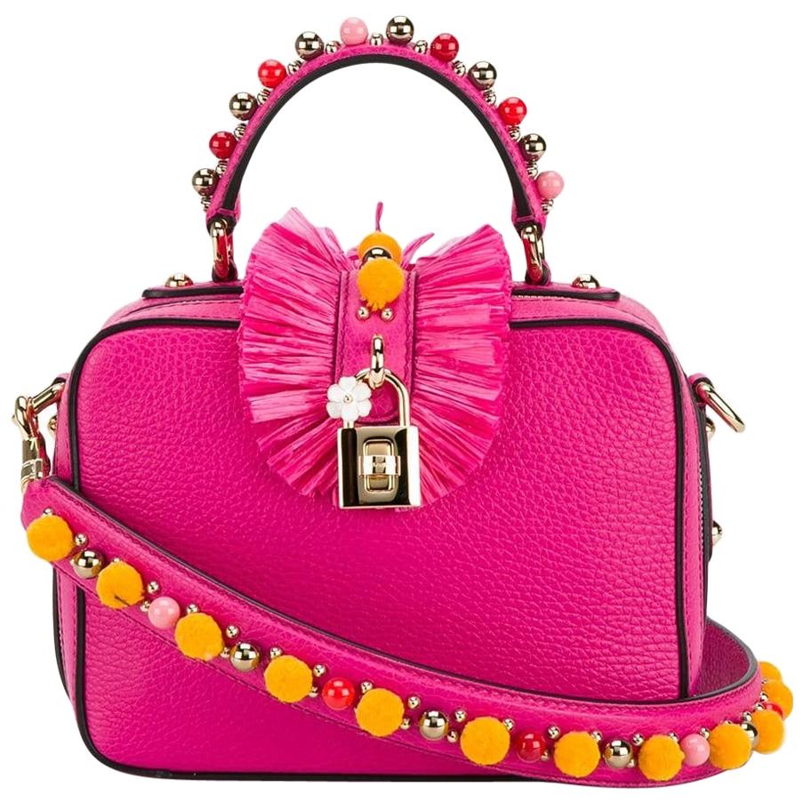 Dolce&Gabbana Embellished Leather Box Bag