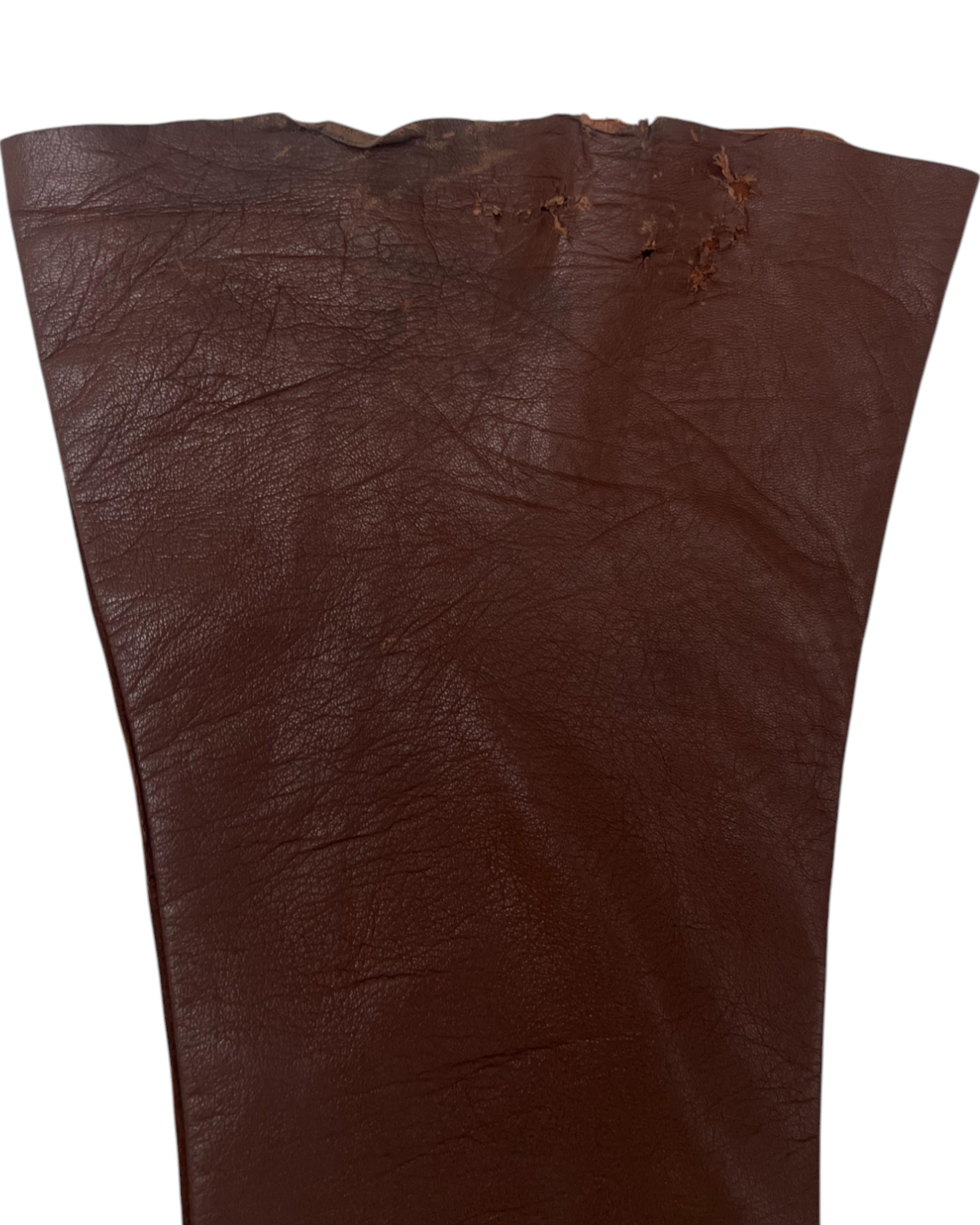 Dolce&Gabbana F/W 2001 Lambskin Leather Bootcut Pants in vendita 8