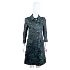 Dolce&Gabbana F/W 2004 Abrigo negro estampado floral