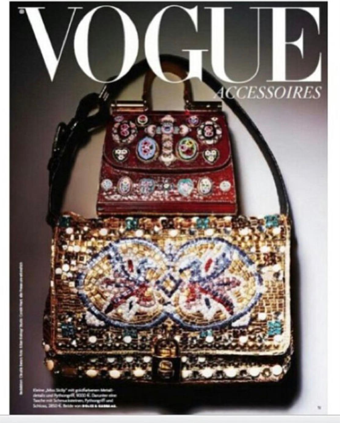 Dolce&Gabbana Fall/Winter 2013 Byzantine Mosaic Embellished Gold Multicolor Bag In Good Condition In Jersey City, NJ