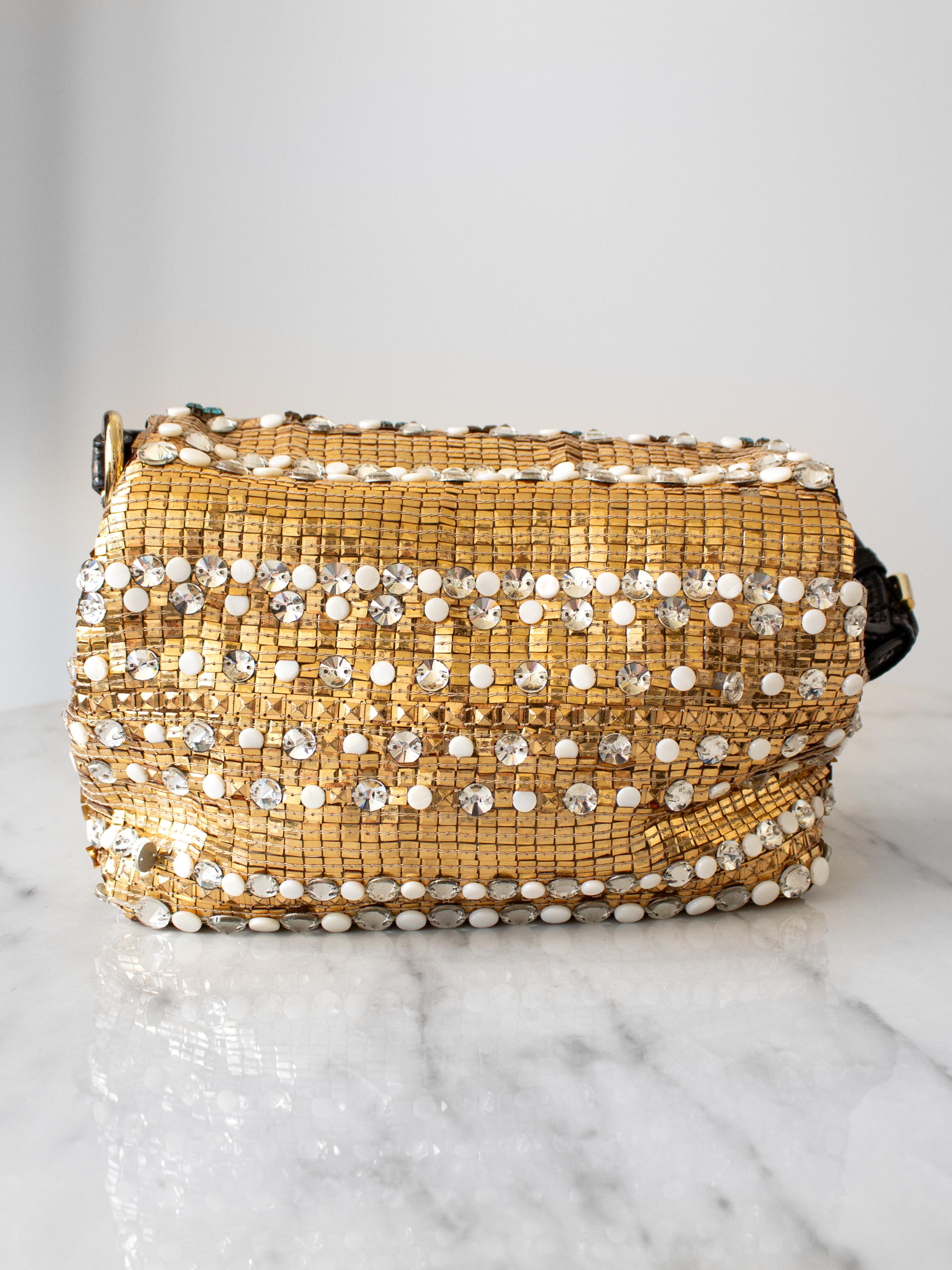 Dolce&Gabbana Fall/Winter 2013 Byzantine Mosaic Embellished Gold Multicolor Bag 3