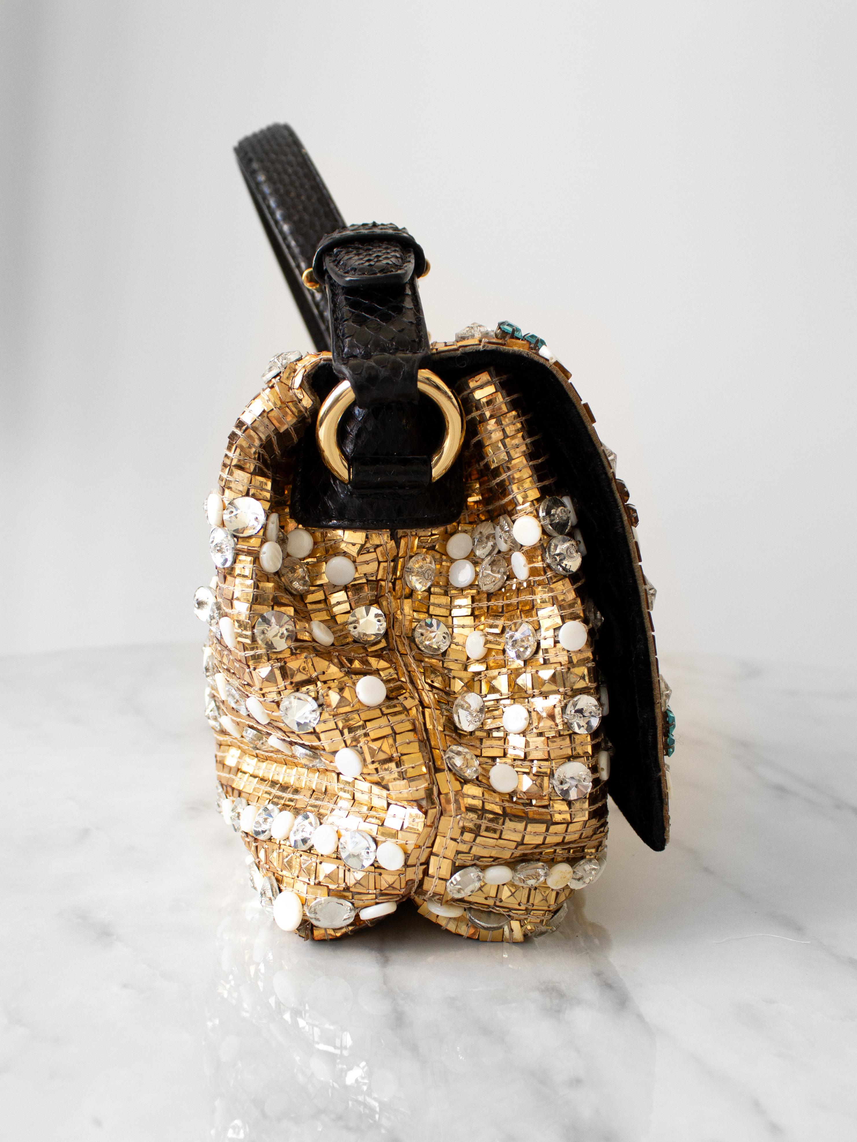 Dolce&Gabbana Fall/Winter 2013 Byzantine Mosaic Embellished Gold Multicolor Bag 4