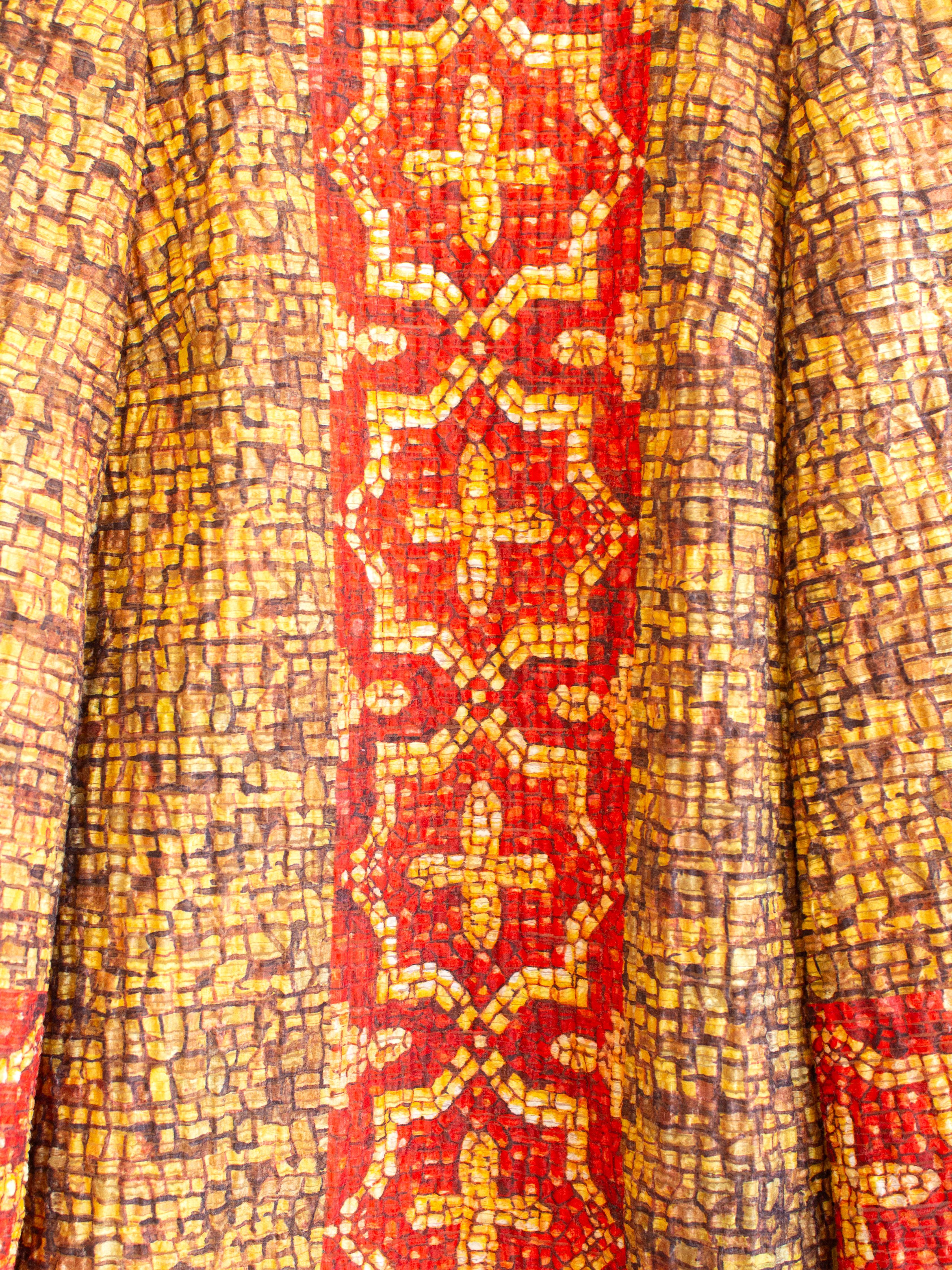 Dolce&Gabbana Fall/Winter 2013 Byzantine Runway Mosaic Gold Red Cross Dress For Sale 6