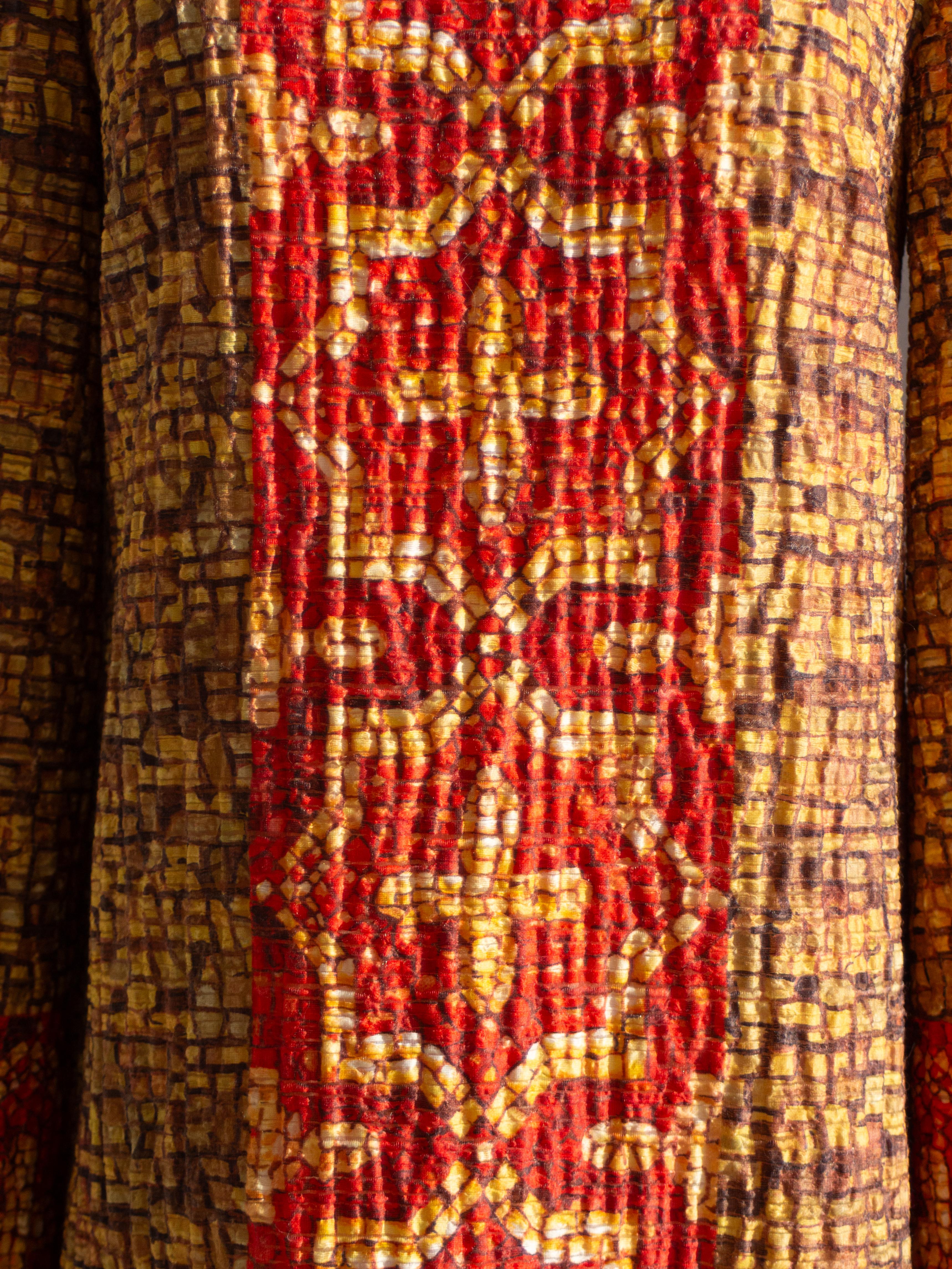 Dolce&Gabbana Fall/Winter 2013 Byzantine Runway Mosaic Gold Red Cross Dress 6