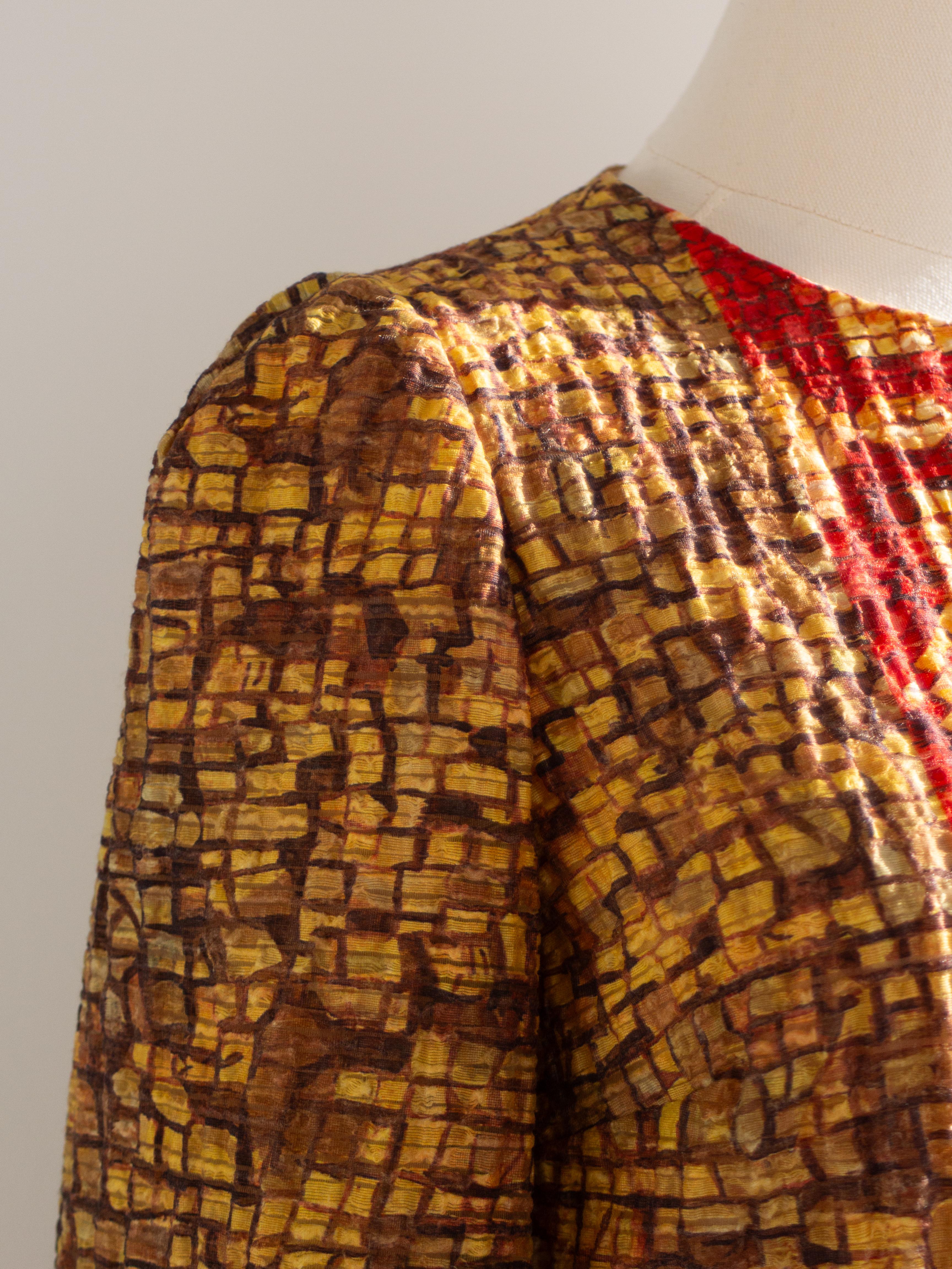 Dolce&Gabbana Fall/Winter 2013 Byzantine Runway Mosaic Gold Red Cross Dress 7