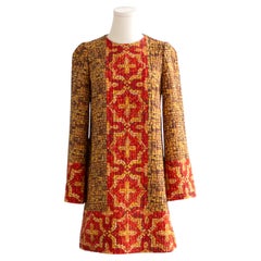 Dolce&Gabbana Fall/Winter 2013 Byzantine Runway Mosaic Gold Red Cross Dress