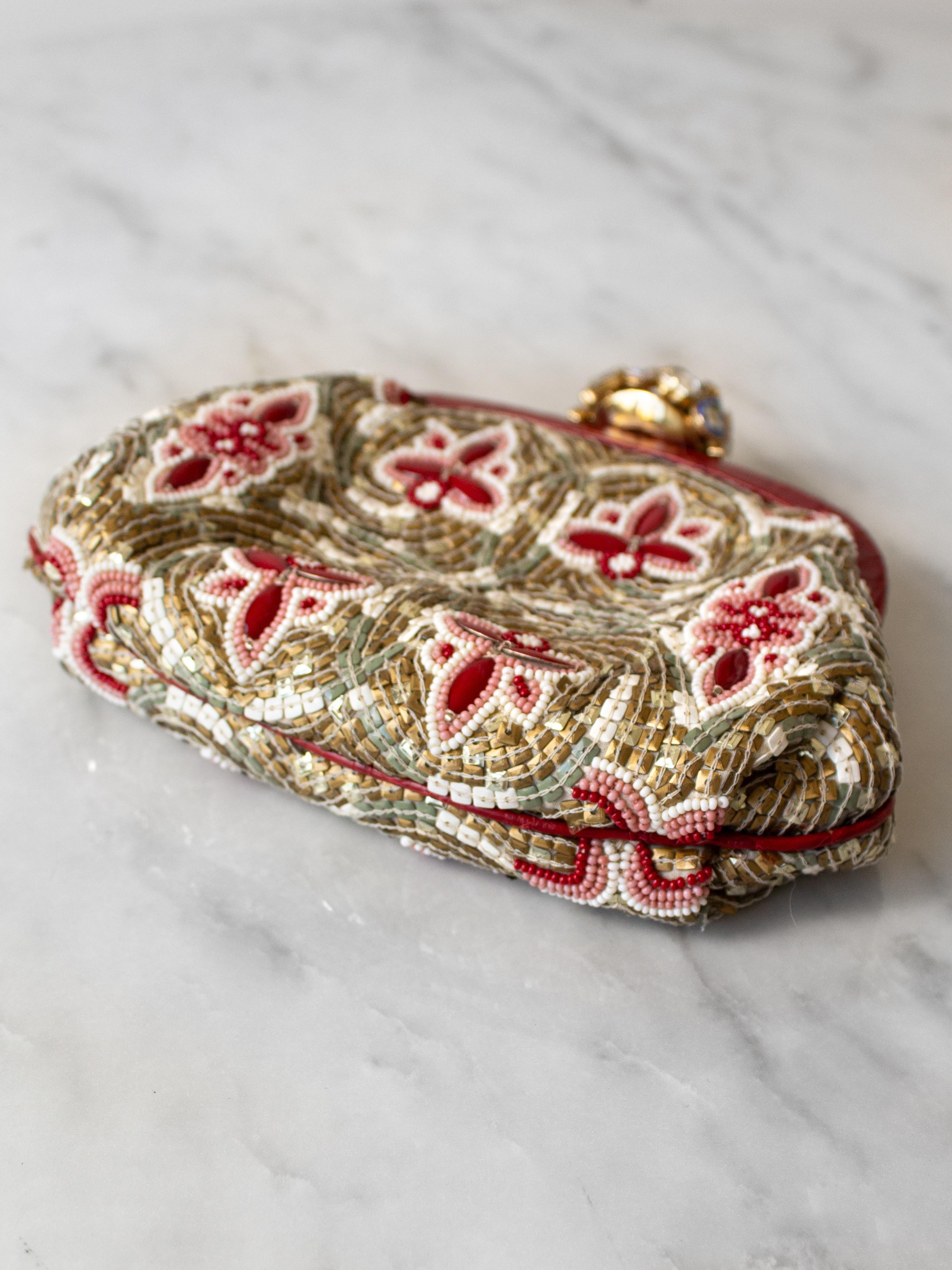 Dolce&Gabbana Fall/Winter 2013 Miss Dea Byzantine Mosaic Gold Red Clutch Bag For Sale 2