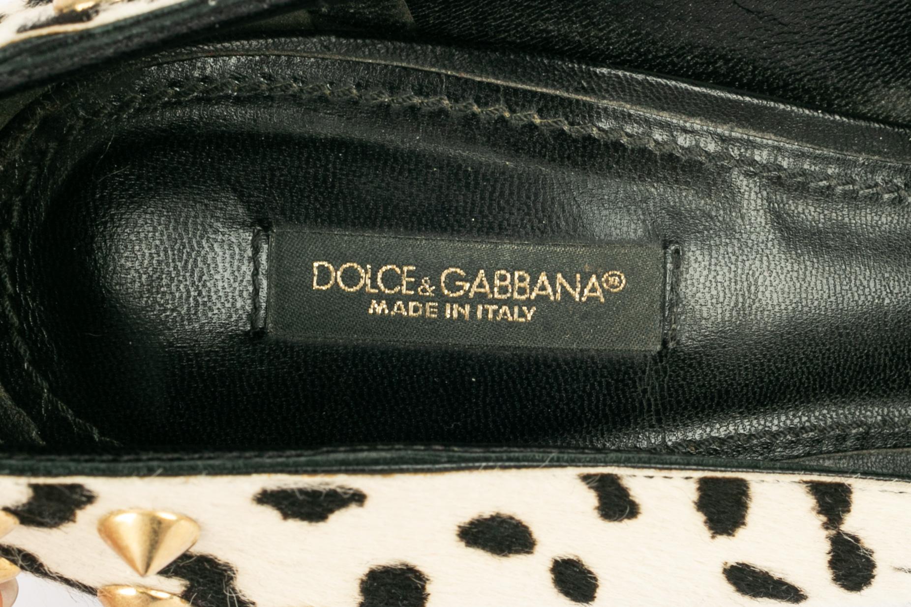 Dolce&Gabbana fur stilettoes For Sale 5